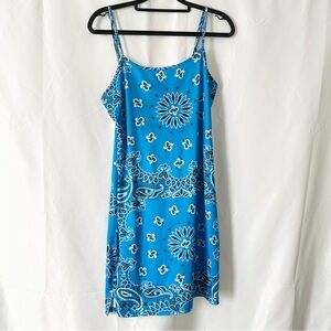 SHEIN Blue Floral Mini Dress